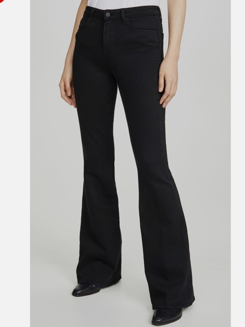 L'AGENCE Black High-Rise Flare Jeans